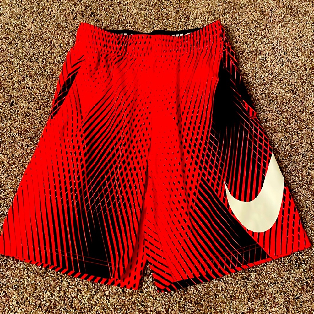 Nike | Dri-Fit Red and Black Youth Shorts